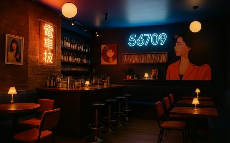 56709: Where Japanese City Pop Meets Vinyl Vibes and Stellar Cocktails